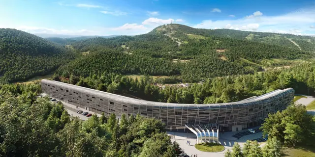 Moderní horský hotel v polských Beskydech s jídlem a wellness