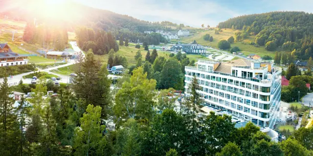 Moderní hotel na polské straně Králického Sněžníku